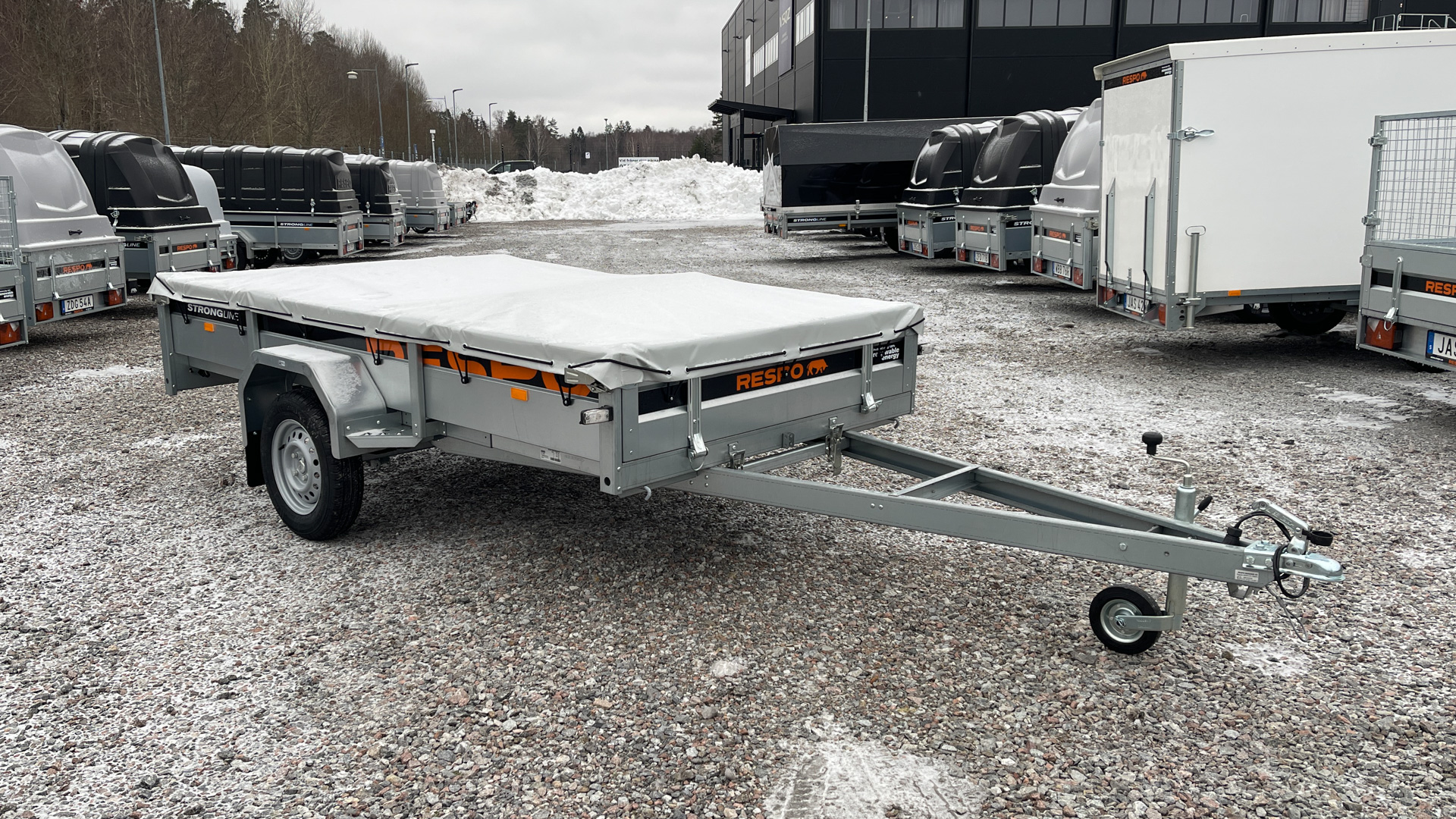 *LAGERRENSNING* Släpvagnar 3.00x1.50m PLH med Flakkapell