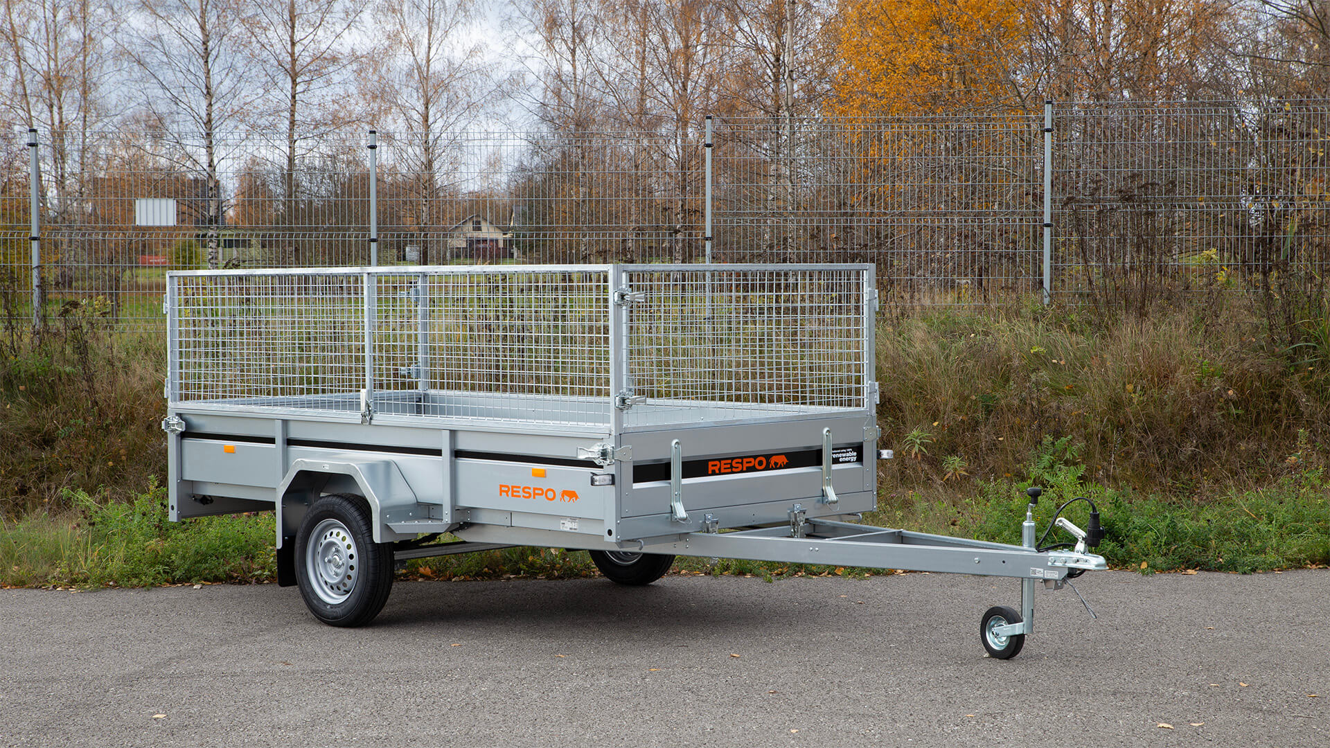 Släpvagnar 3.00x1.50m PLH med nätgrindsats