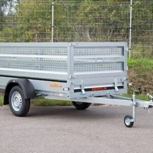 Släpvagnar 2.65x1.25m PLH med nätgrindsats