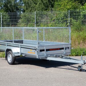 *LAGERRENSNING* Släpvagnar 3.49x1.50m PLH med nätgrindsats